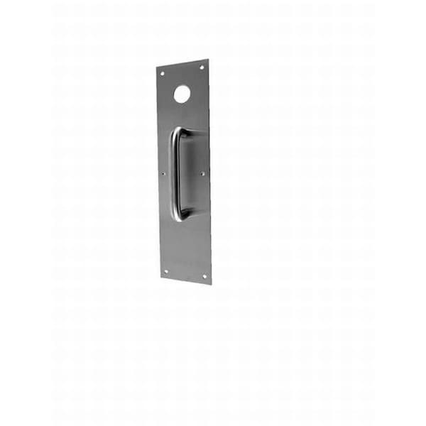 3-1/2" x 15" Push Plate Cut for Knob